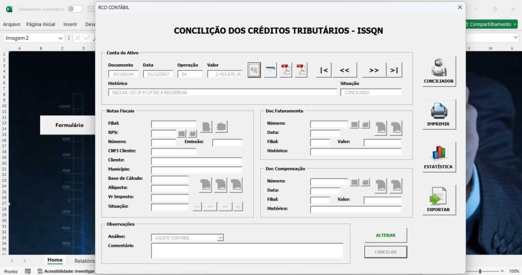 projeto de consultoria em excel