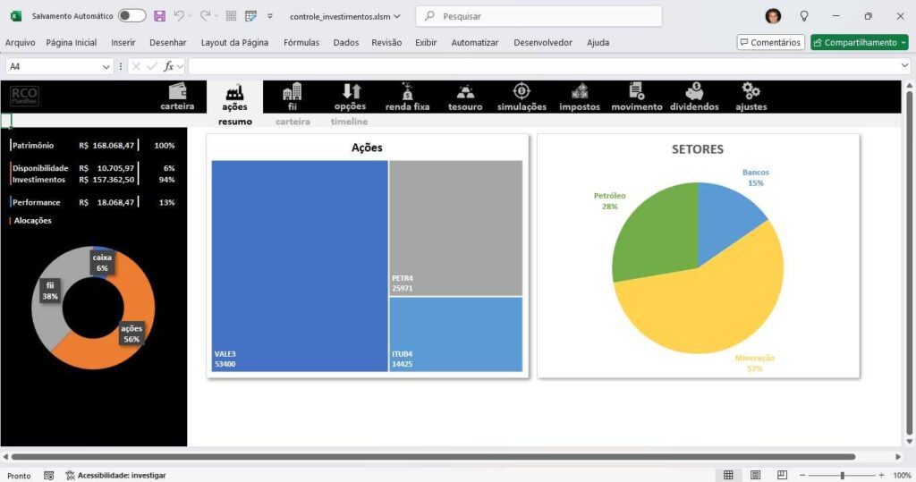 projeto de consultoria em excel
