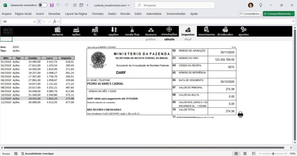 projeto de consultoria em excel